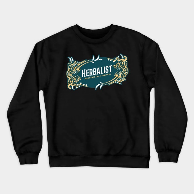 Herbalist medicinal oil and essences tee Crewneck Sweatshirt by Kamran Sharjeel